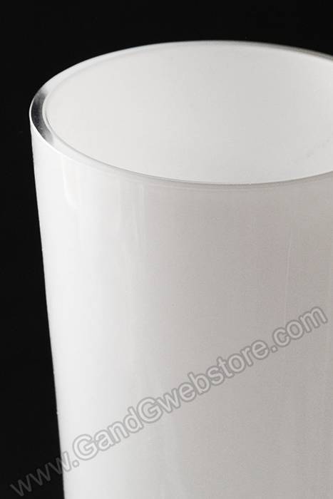 4.25&quot; X 23&quot; Glass Vase White