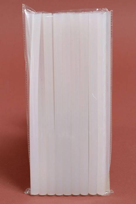 10" X 11mm Silicone Glue Stick Clear Pkg/1lb