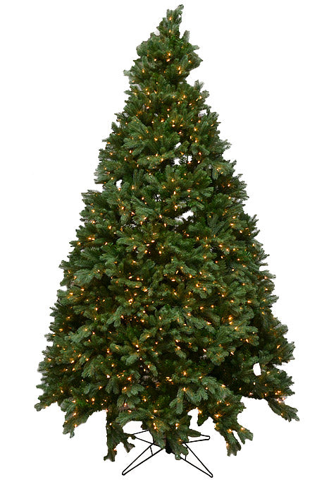 9Ft X 63" Lit Colorado Spruce Tree Green