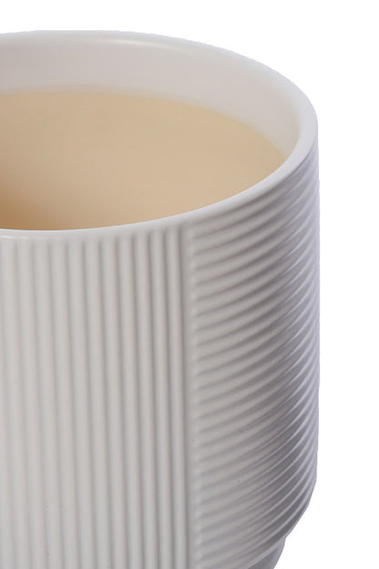 4.75" / 6" / 7.25" Round Pot White Set/3