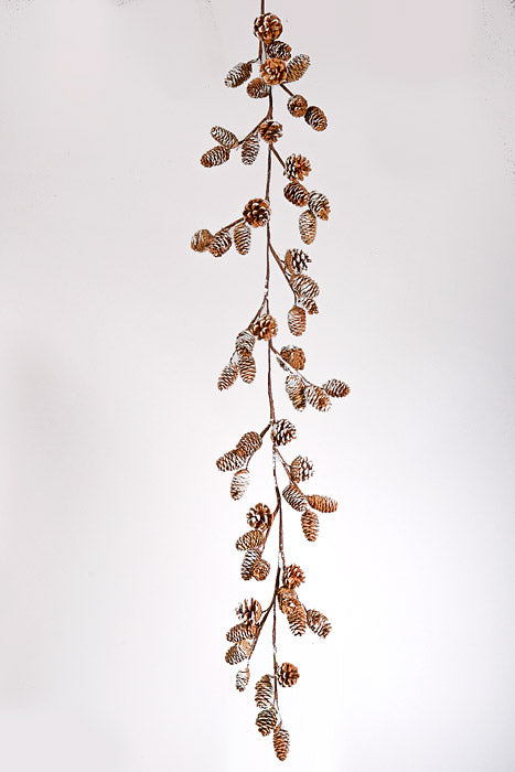 4Ft Snowy Pine Garland Natural