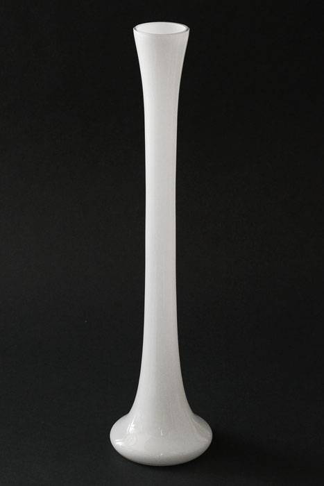 2.25" X 19.75" Skyline Glass Vase White