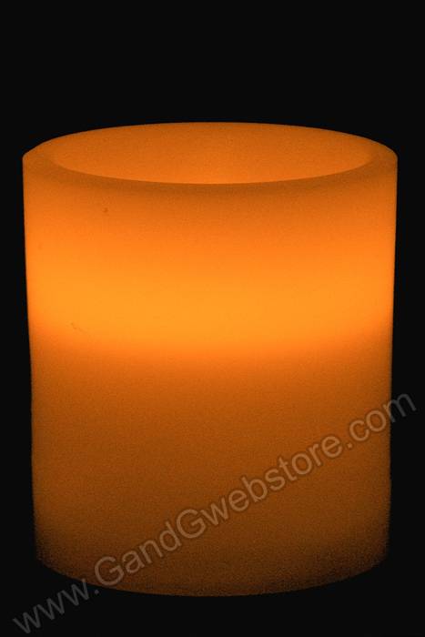 3" Flameless Candle White