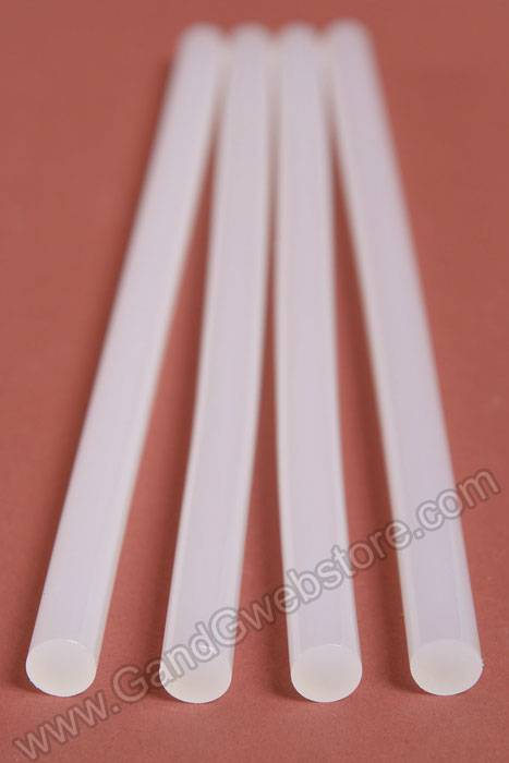 10" X 11mm Silicone Glue Stick Clear Pkg/1lb