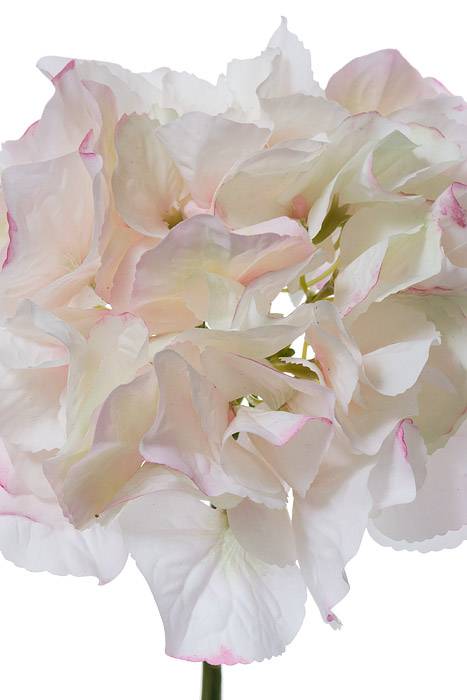 19" Silk Hydrangea Stem White/pink