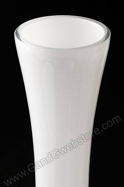 2.25&quot; X 19.75&quot; Skyline Glass Vase White