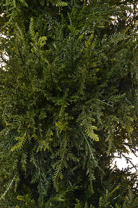 62" Cedar Spiral Top With Lights Green/Natural