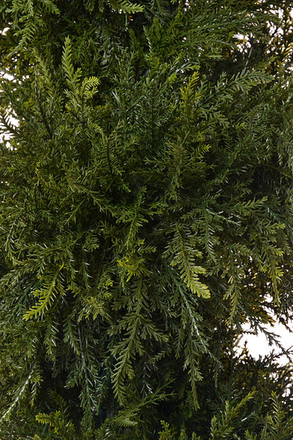 62" Cedar Spiral Top With Lights Green/Natural