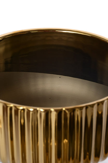 4.5" / 5.5" / 6.75" Striped Pot Gold Set/3