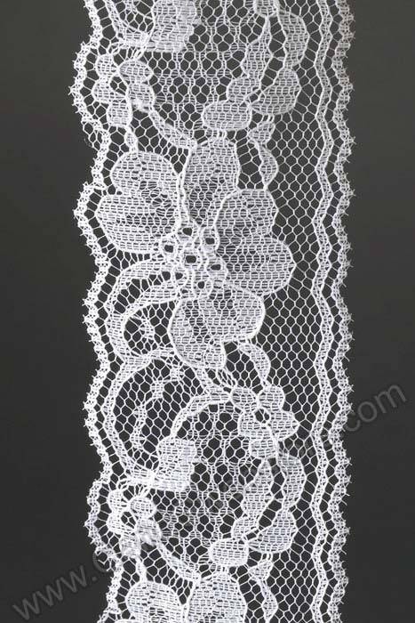 2" X 25yds Lace Tape Ribbon White