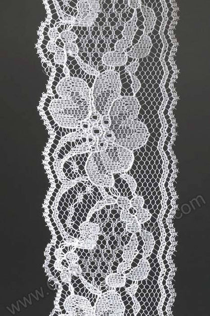 2" X 25yds Lace Tape Ribbon White