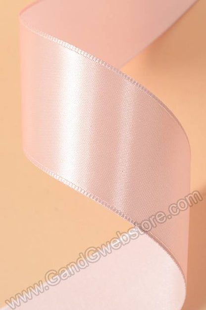 1.5" X 10yds Wired Satin Ribbon Light Pink