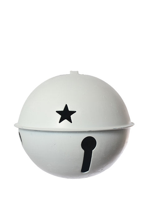 4" Jingle Bell White Pkg/4