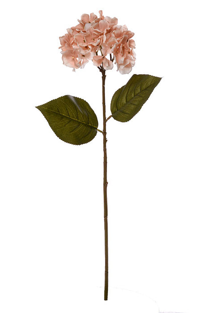 27" Silk Hydrangea Spray Dark Cream Blush