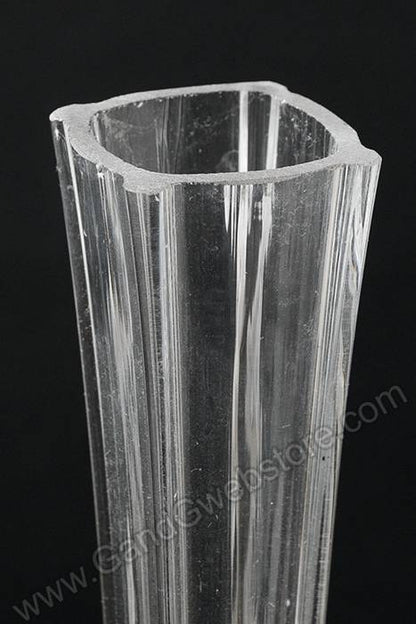 35.5" Glass Eiffel Tower Glass Vase Clear