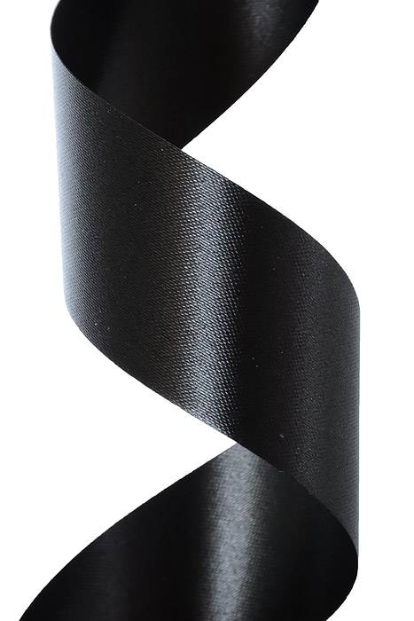 1-7/16 X 100yds Flora-satin Black