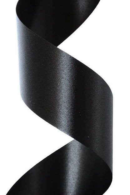 1-7/16 X 100yds Flora-satin Black