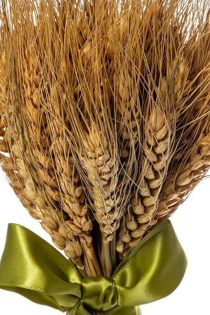9.5" X 3.5" Wheat Grass Stand Bouquet Natural