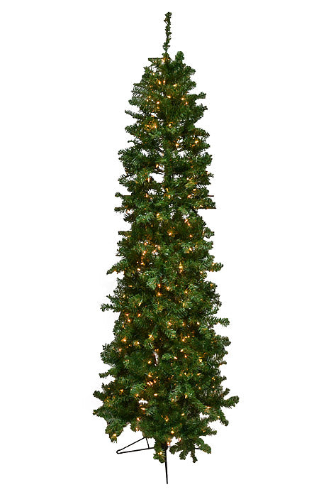 7.5Ft X 34" Hudson Valley Pencil Tree 400 Lights Two Tones/Clear Brite
