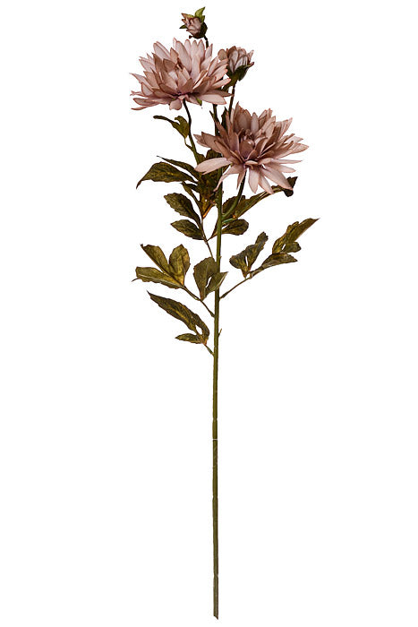 37" Silk Chrysanthemum Spray Lavender