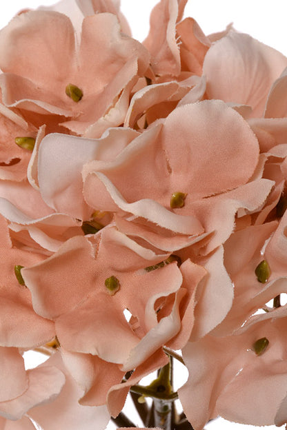 27" Silk Hydrangea Spray Dark Cream Blush