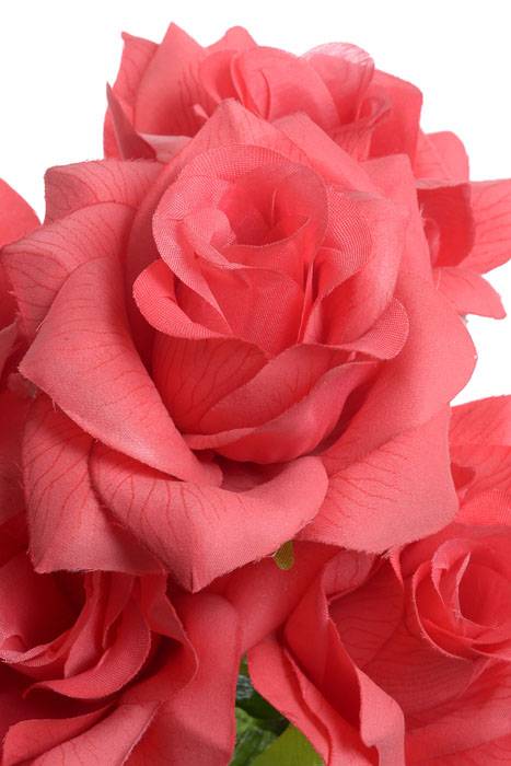 16" Printing Rose Bush Coral