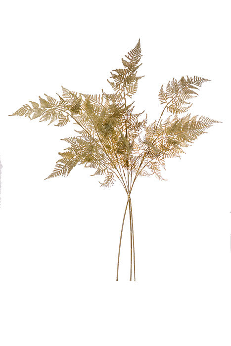45" Artificial Leather Fern Bundle Sage