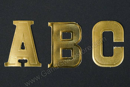 1.5" Large Paper Letter Gold Pkg/25