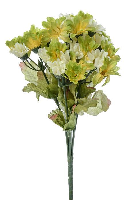 8&quot; Mini Silk Daisy Bush Green/two Tone