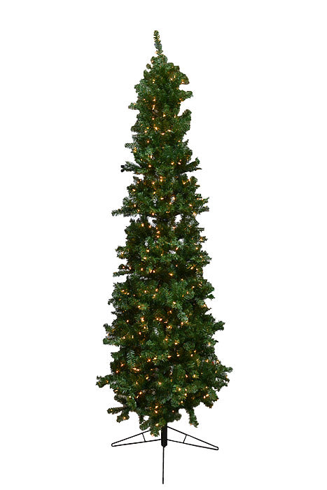 9Ft X 37" Hudson Valley Pencil Tree 550 Lights Two Tones/Clear Brite