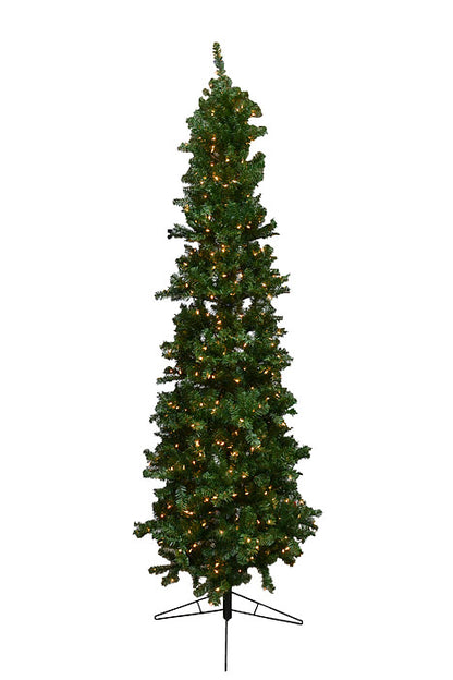 9Ft X 37" Hudson Valley Pencil Tree 550 Lights Two Tones/Clear Brite