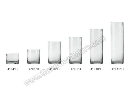 5" X 8" Cylinder Vase Black