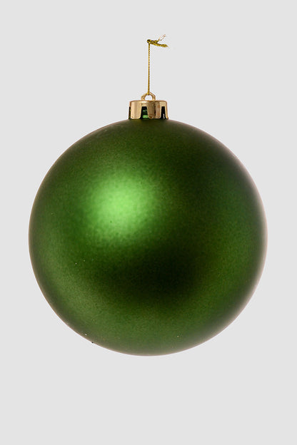 150Mm Matt Plastic Ball Ornament Sage