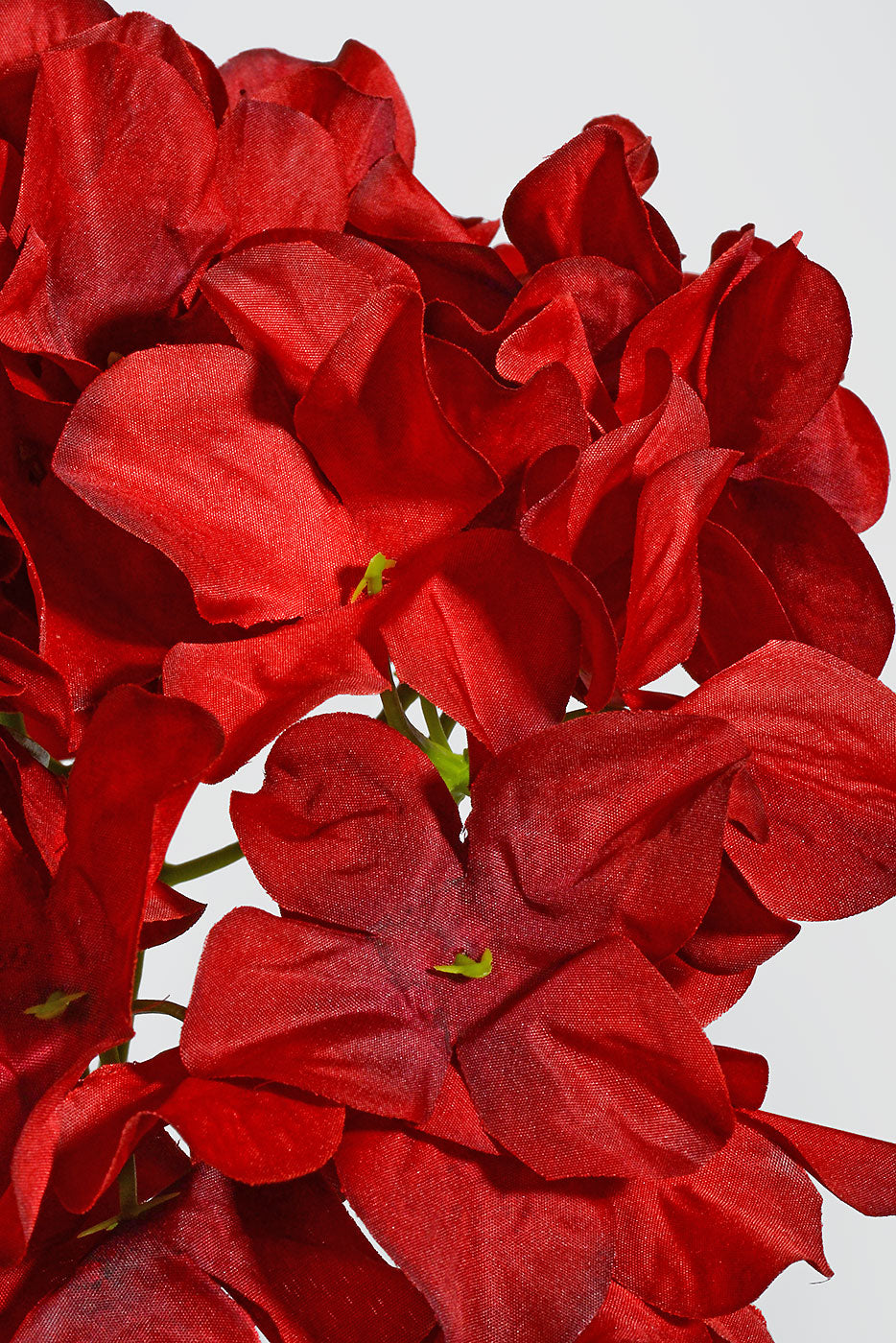 30" Silk Hydrangea Spray Red