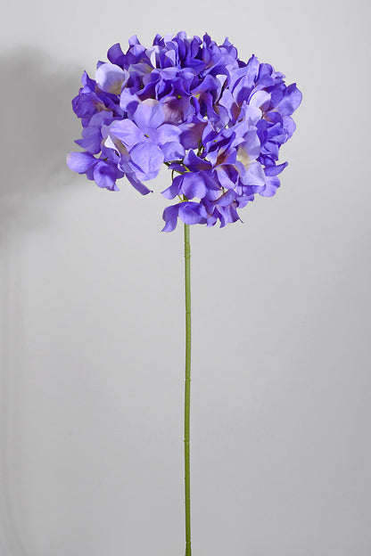 30" Silk Hydrangea Spray Purple