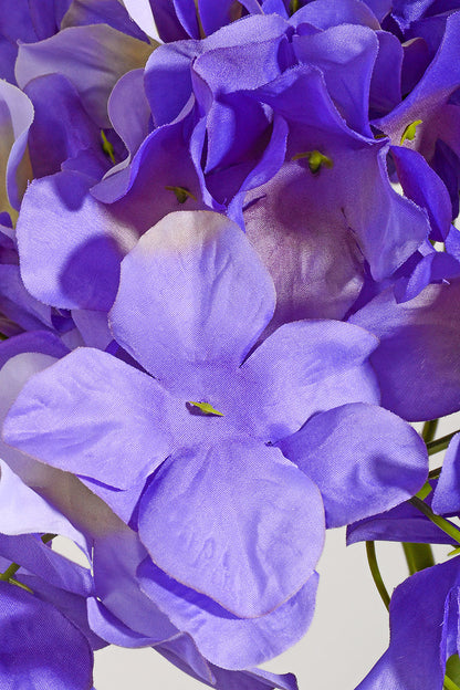 30" Silk Hydrangea Spray Purple