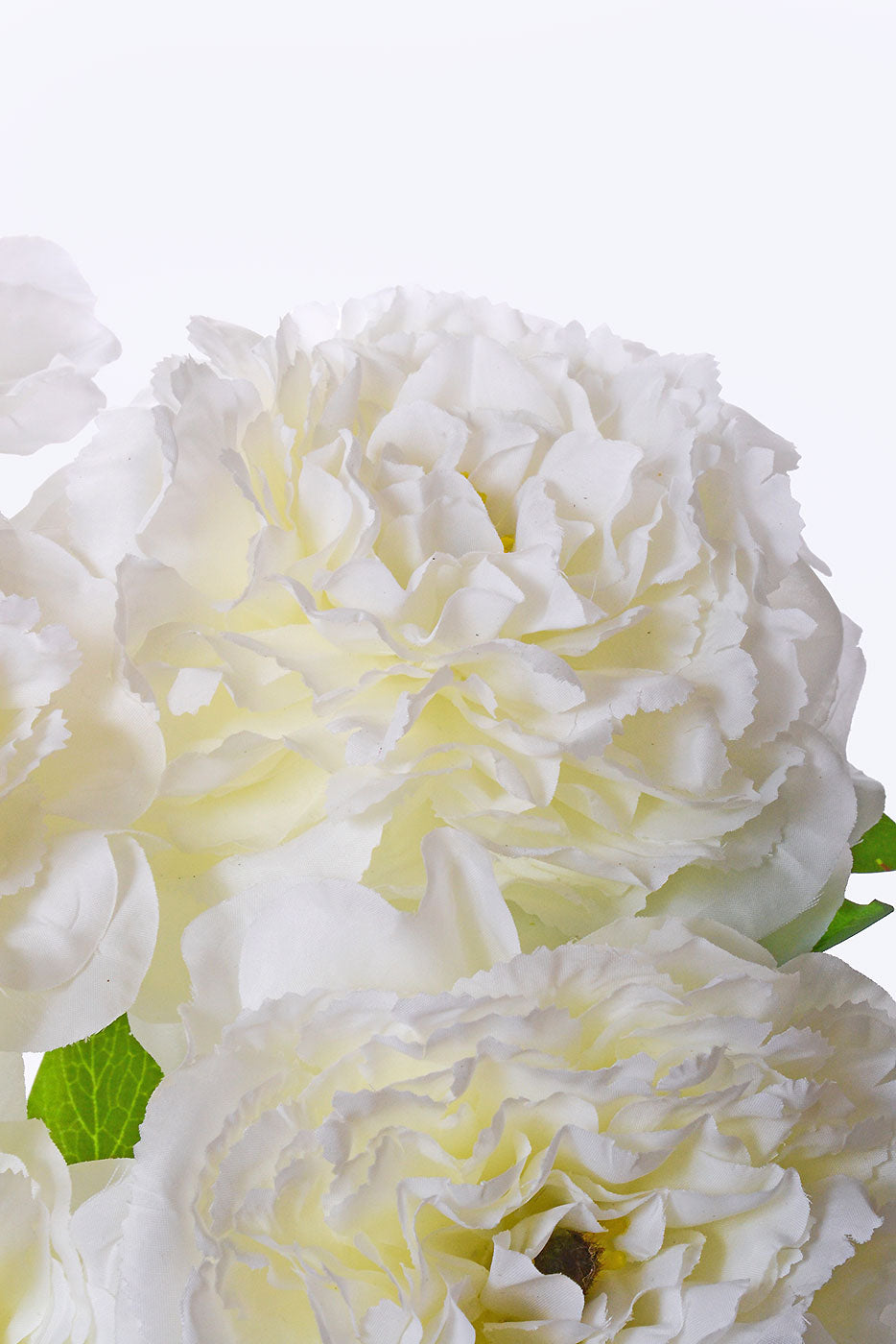 21" Silk Peony Bush White