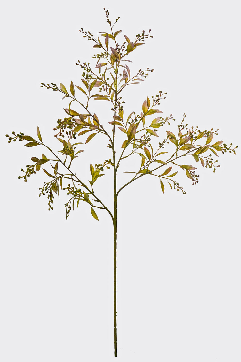 38" Artificial Berry Leaf Spray Green/Lavender