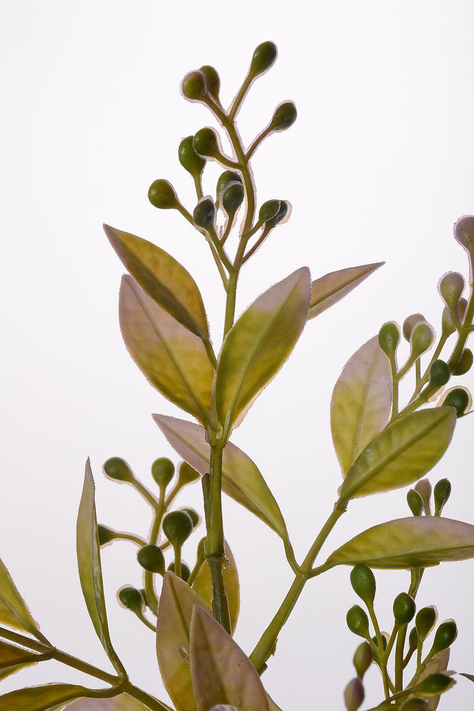 38" Artificial Berry Leaf Spray Green/Lavender