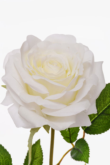 31" Silk Rose Spray White