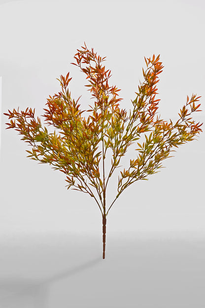 24" Bamboo Leaf Bush Orange/Yellow
