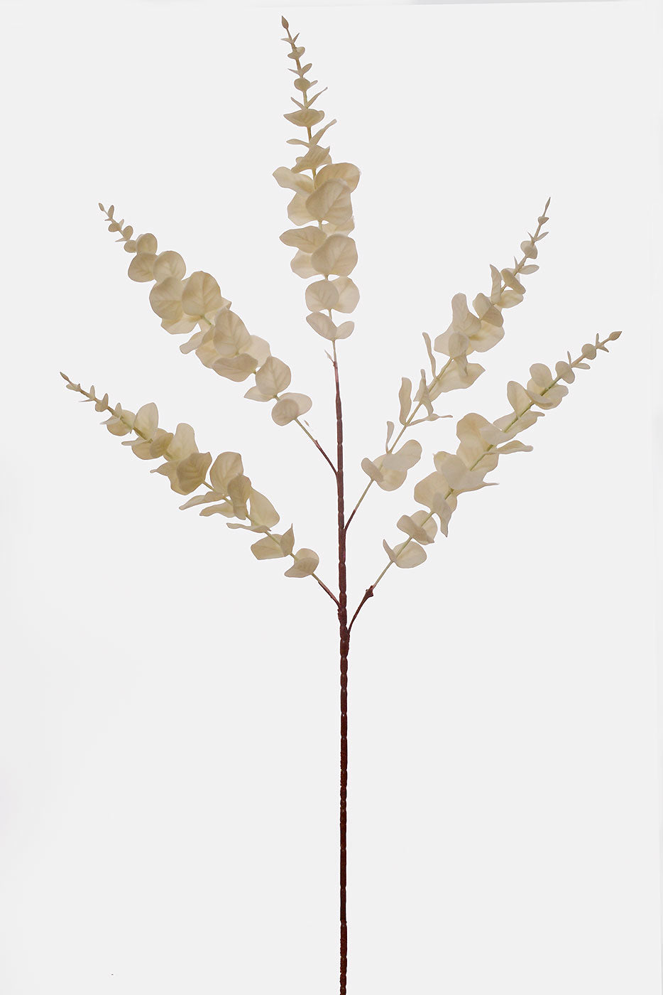 37" Artificial Eucalyptus Spray White