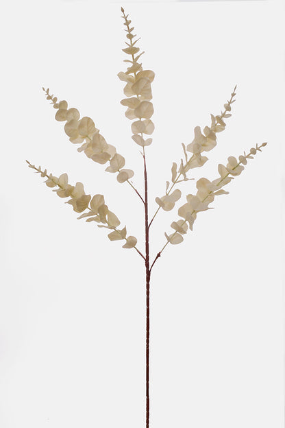 37" Artificial Eucalyptus Spray White