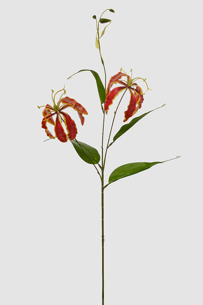 30" Artificial Gloriosa Spray Red