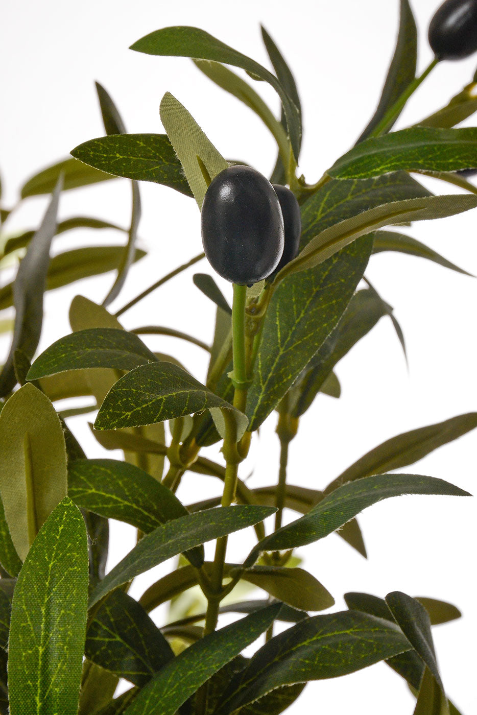 48" Artificial Olive Tree With Pot Green