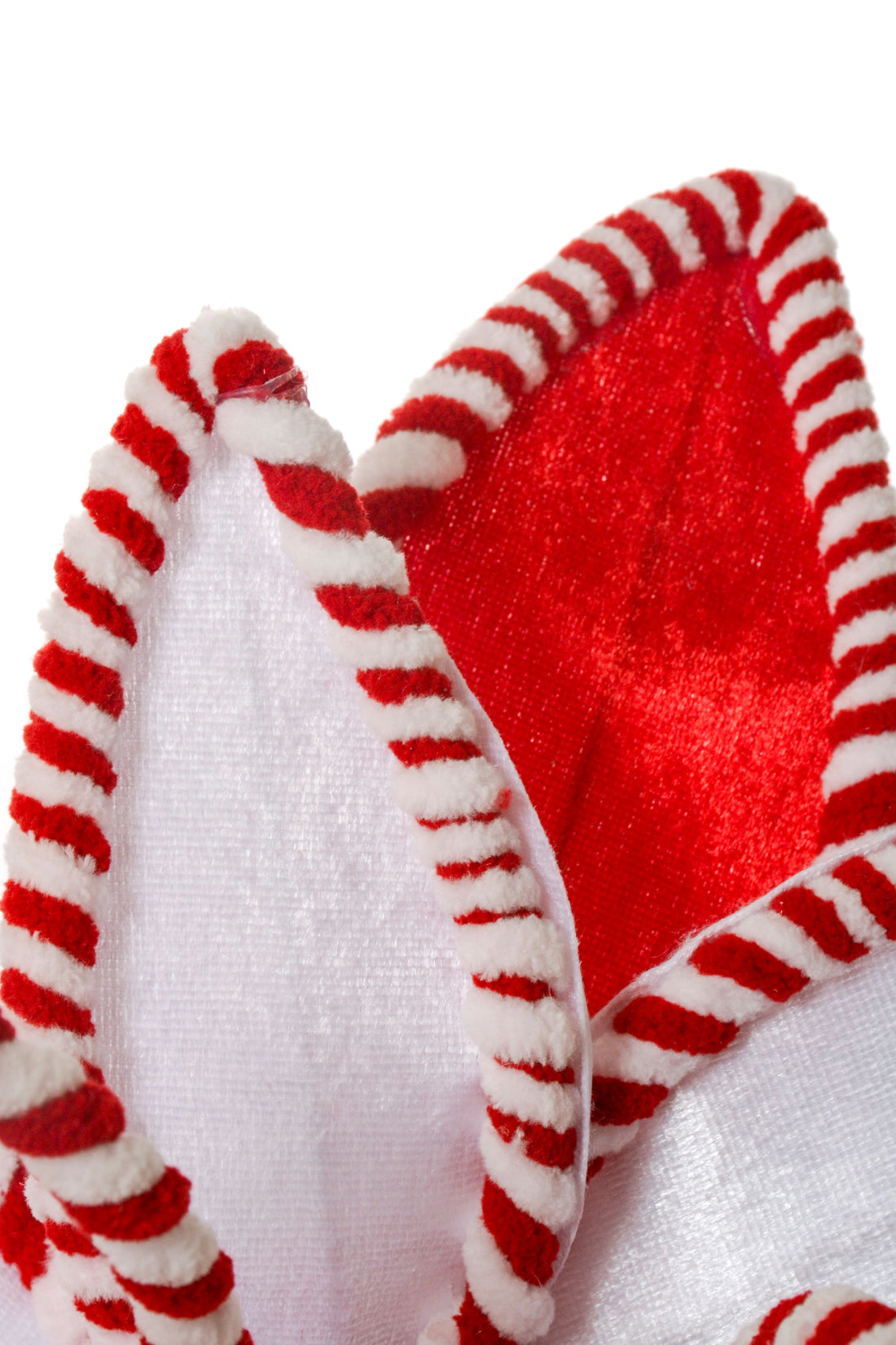 25" Poinsettia Stem Red/White