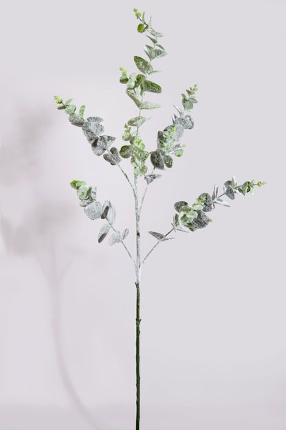 41" Eucalyptus Snow Spray White/Green