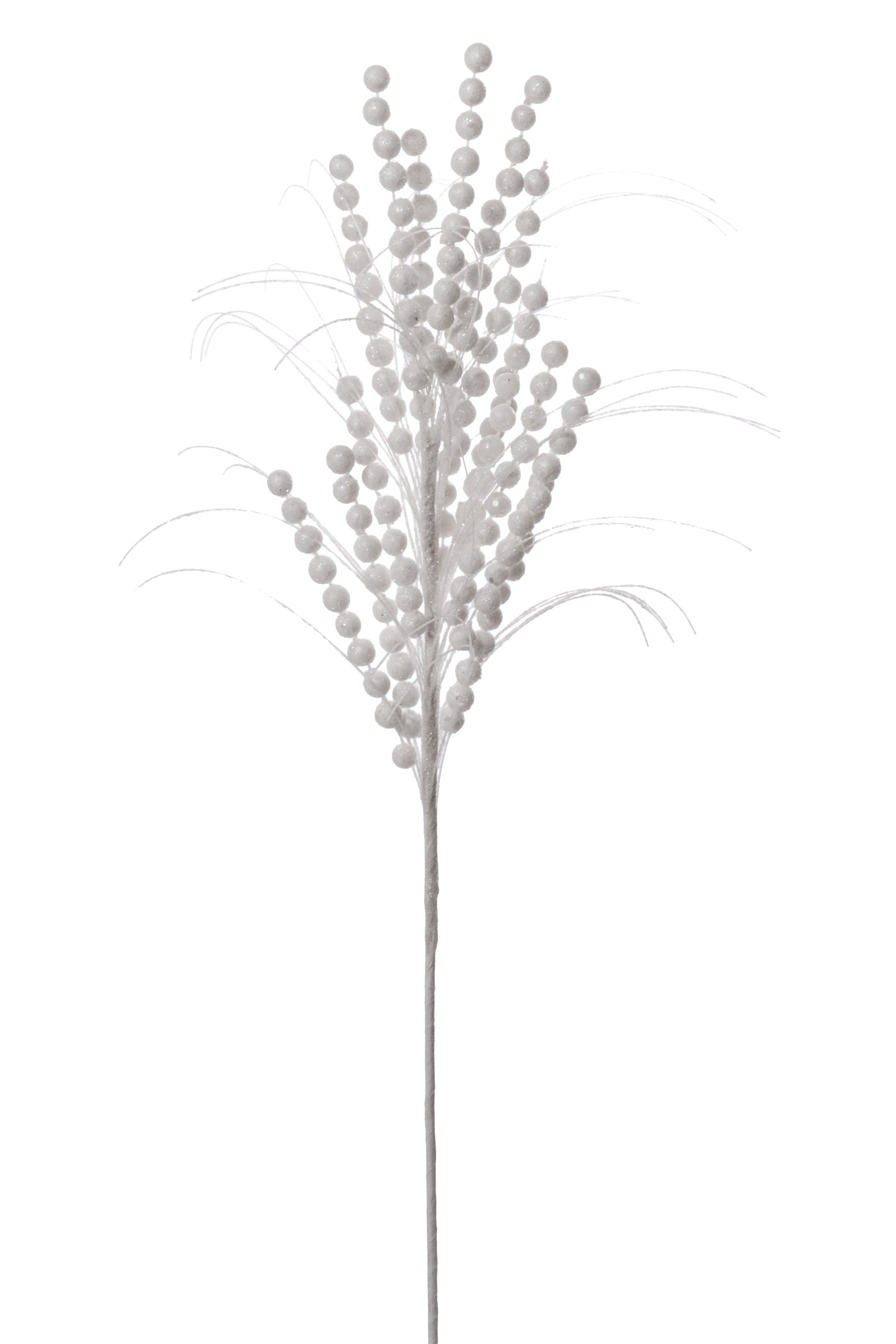 26" Berry Spray With Glitter White