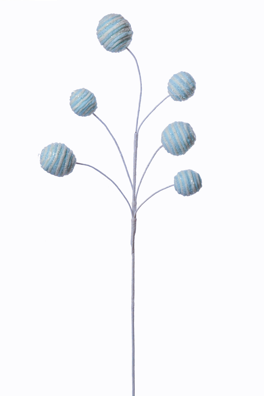 28" Ball Spray Blue/White