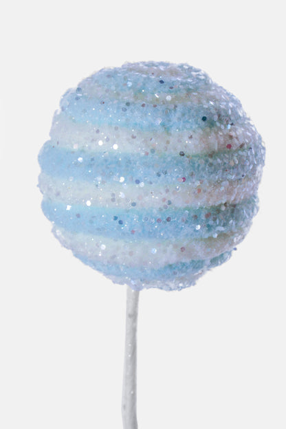 28" Ball Spray Blue/White